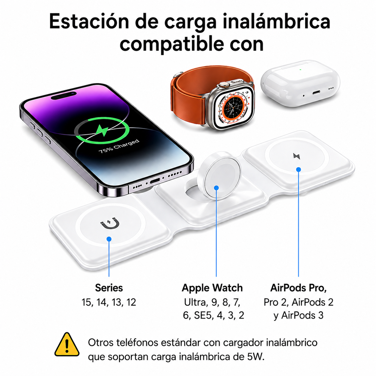 Cargador 3 en 1